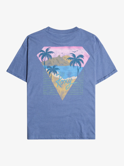 1 Girl's 4-16 Younger Now A Long Boyfriend T-shirt Blue ERGZT03976 Roxy