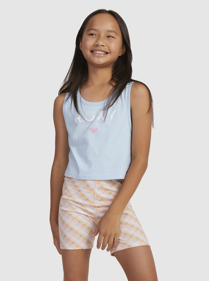 3 Girls 4-16 Happier Than Ever Sleeveless Training Top Blue ERGZT03999 Roxy