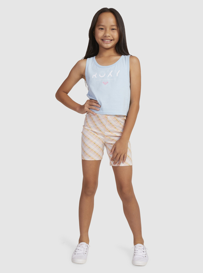 4 Girls 4-16 Happier Than Ever Sleeveless Training Top Blue ERGZT03999 Roxy