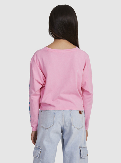 5 Girls 4-16 All You Never Say Long Sleeve T-Shirt Pink ERGZT04006 Roxy