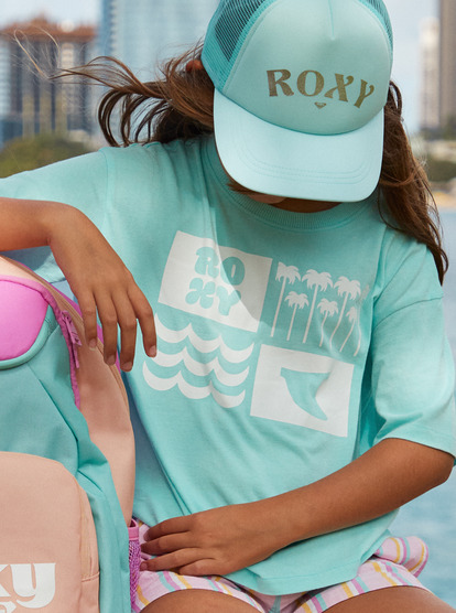 1 Girls 4-16 Sun For All Seasons T-Shirt Blue ERGZT04022 Roxy