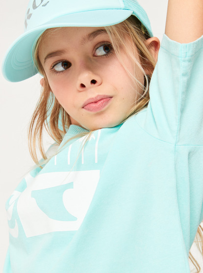 7 Girls 4-16 Sun For All Seasons T-Shirt Blue ERGZT04022 Roxy