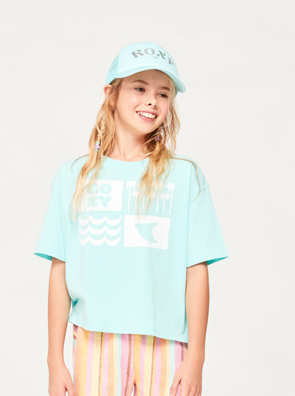 4 Girls 4-16 Sun For All Seasons T-Shirt Blue ERGZT04022 Roxy