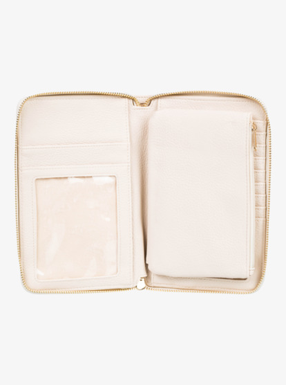 1 Magic Happens Zip-Around Wallet Beige ERJAA04104 Roxy