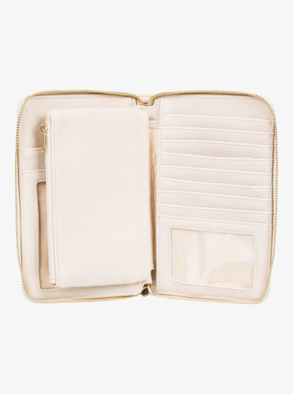 2 Magic Happens Zip-Around Wallet Beige ERJAA04104 Roxy