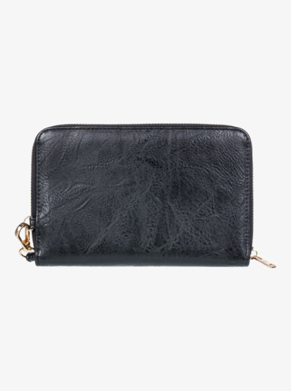3 Womens Back In Brooklyn Zip-Around Wallet Black ERJAA04204 Roxy