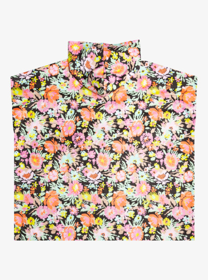 6 Womens Confetti Beach Poncho Towel Black ERJAA04237 Roxy