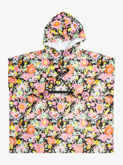 5 Womens Confetti Beach Poncho Towel Black ERJAA04237 Roxy