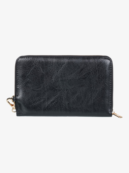 3 Womens Back In Brooklyn Zip-Around Wallet Black ERJAA04244 Roxy