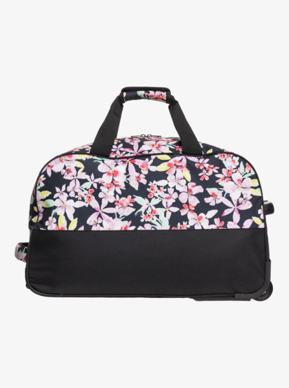 5 Womens Feel It All Large Wheelie Duffle Bag Black ERJBL03287 Roxy