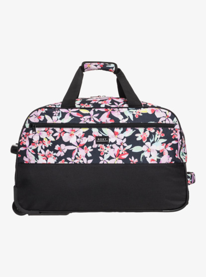 0 Womens Feel It All Large Wheelie Duffle Bag Black ERJBL03287 Roxy