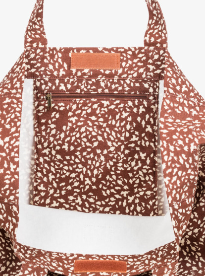 5 Anti Bad Vibes 24L Tote Bag Brown ERJBT03314 Roxy