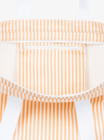 4 Strippy Beach Tote Bag Orange ERJBT03315 Roxy