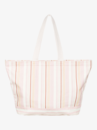 7 Womens Stripey Beach Tote Bag Brown ERJBT03357 Roxy