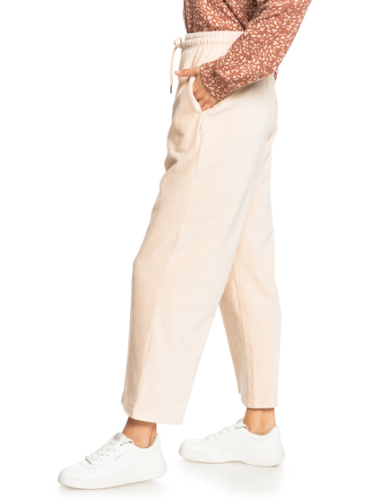 3 Escape Plan High-Waisted Sweatpants Beige ERJFB03355 Roxy