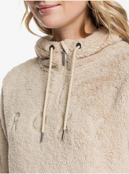 sherpa half zip sweatshirt