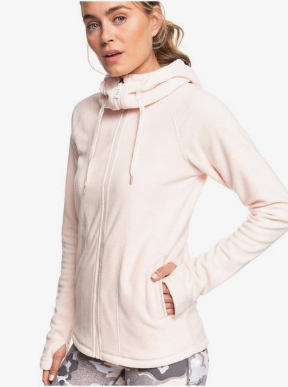 peach zip up hoodie