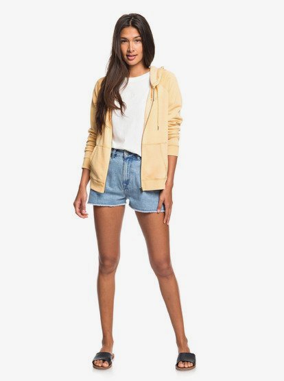 Roxy Womens Wait for Waves A Zip-Up Hoodie Erjft04246
