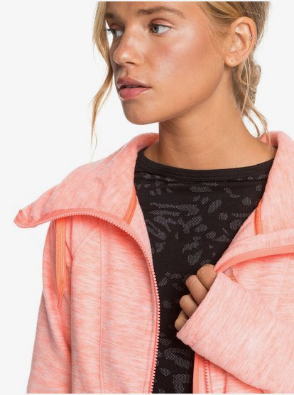 pink fleece zip up