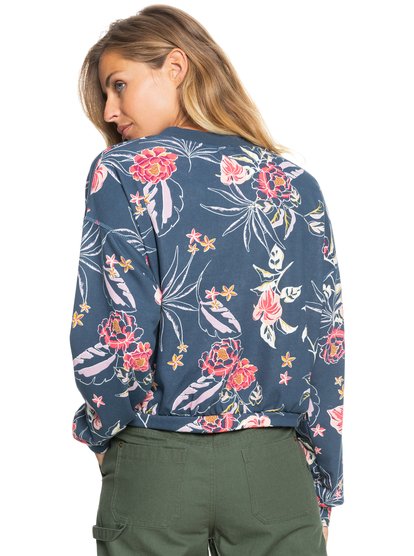 4 Off To The Beach Fleece Top Blue ERJFT04464 Roxy