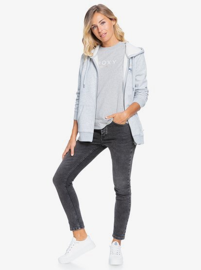 2 Day Breaks - Kapuzenpulli mit Reißverschluss für Frauen Grau ERJFT04475 Roxy