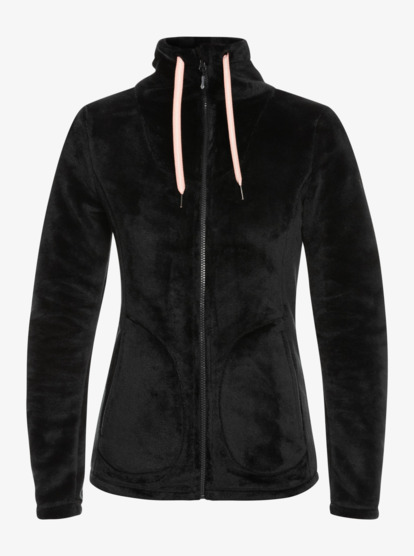 6 Tundra Zip-Up Fleece Black ERJFT04556 Roxy
