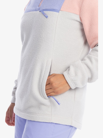 8 Chloe Kim 2022 - Polaire demi-zip pour Femme Gris ERJFT04589 Roxy