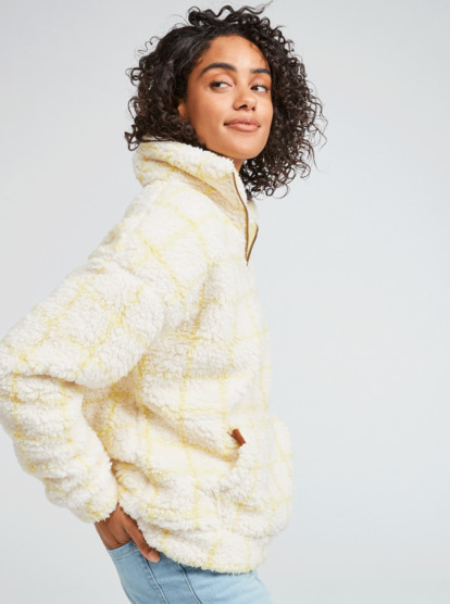 1 Bonfires On The Beach - Polaire en sherpa pour Femme Marron ERJFT04638 Roxy
