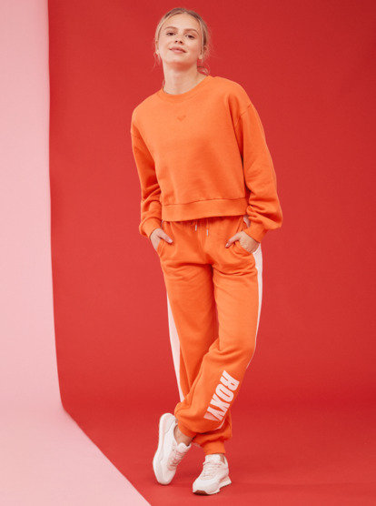 7 Essential Energy - Sweat pour Femme Orange ERJFT04670 Roxy