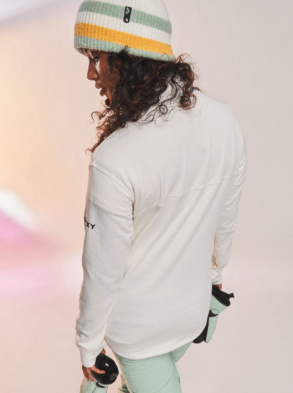 4 Vertere Technical Zip-Up Fleece White ERJFT04717 Roxy