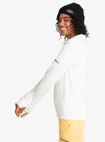 11 Vertere Technical Zip-Up Fleece White ERJFT04717 Roxy