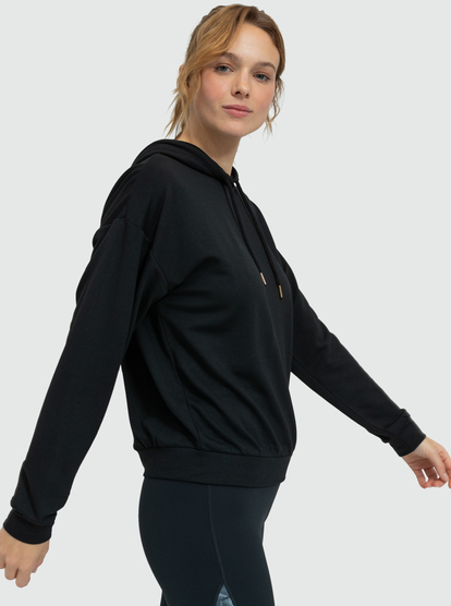1 Surfing By Moonlight - Sudadera con capucha de manga larga para Mujer Negro ERJFT04721 Roxy