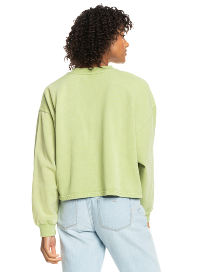 4 Remote Island - Sweater voor Dames Green ERJFT04737 Roxy