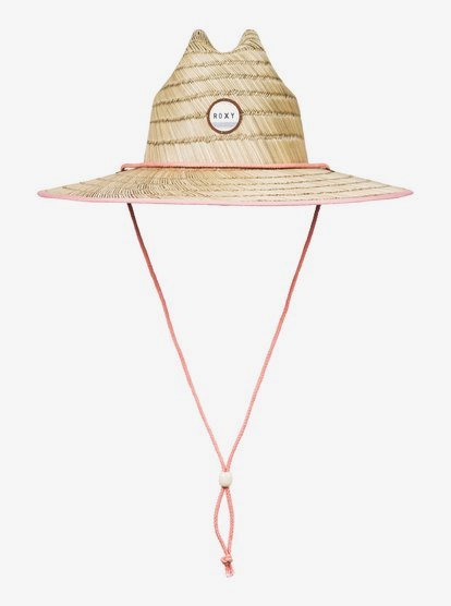 straw sun hat with chin strap