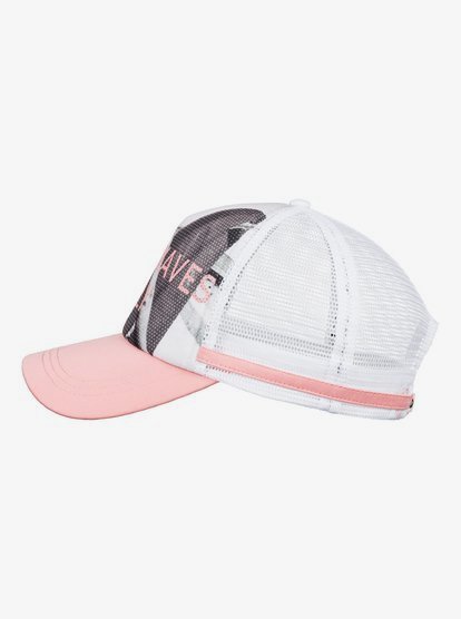 New Roxy Dig This Womens Lady Pink Trucker Snapback Cap Hat