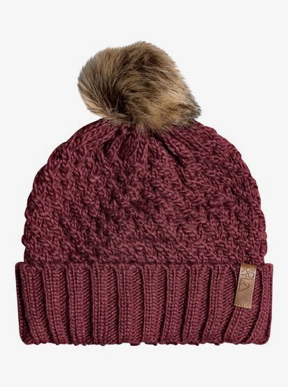 roxy pom pom beanie