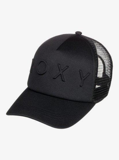 0 Womens Brighter Day Trucker Cap Black ERJHA03950 Roxy