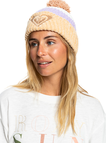 0 Womens Ocean Therapy Knitted Beanie Beige ERJHA04128 Roxy