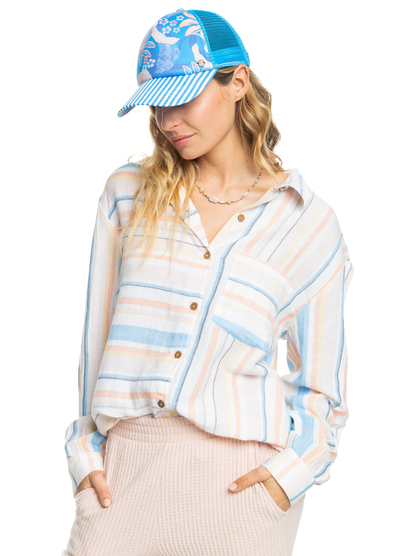 1 Beautiful Morning Trucker Hat Blue ERJHA04129 Roxy