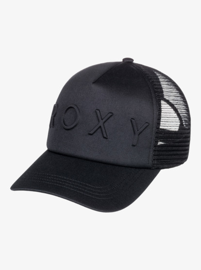 3 Womens Brighter Day Trucker Hat Black ERJHA04138 Roxy