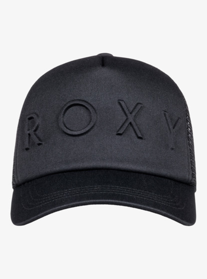 4 Womens Brighter Day Trucker Hat Black ERJHA04138 Roxy