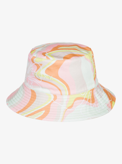 10 Jasmine Paradise Reversible Bucket Hat Green ERJHA04154 Roxy