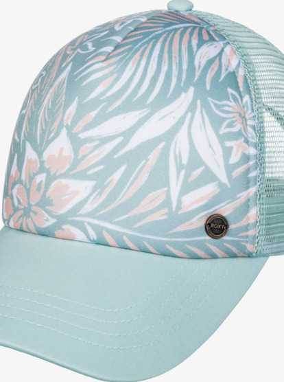 4 Womens Beautiful Morning Trucker Cap Blue ERJHA04192 Roxy