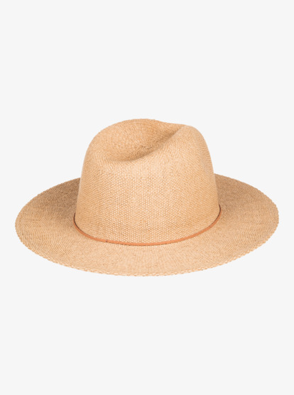 10 Womens Early Sunset Straw Sun Hat Yellow ERJHA04196 Roxy