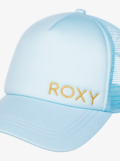 4 Womens Finishline Trucker Cap Blue ERJHA04202 Roxy
