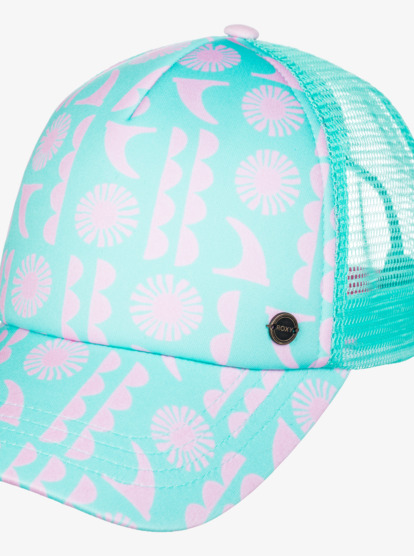 4 Womens Beautiful Morning Trucker Cap Blue ERJHA04235 Roxy