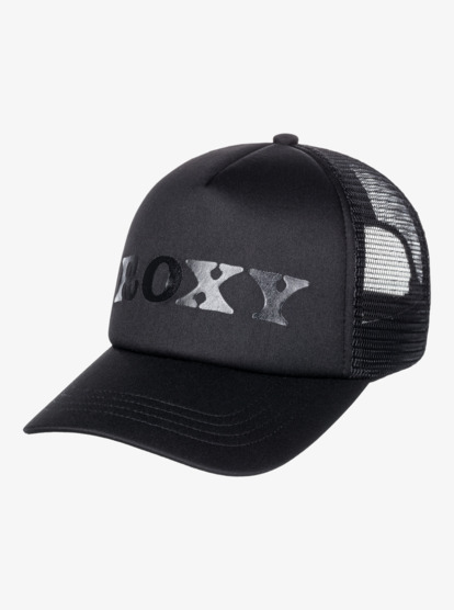 3 Womens Happy Hippy Trucker Cap Black ERJHA04238 Roxy