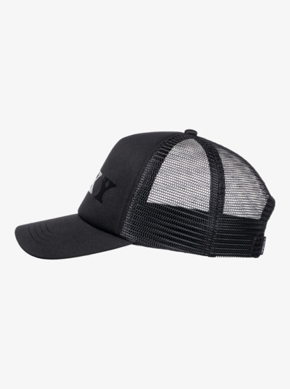 4 Womens Happy Hippy Trucker Cap Black ERJHA04238 Roxy