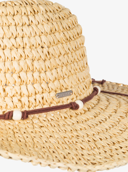 9 Womens Cherish Summer Straw Cowboy Hat Yellow ERJHA04250 Roxy