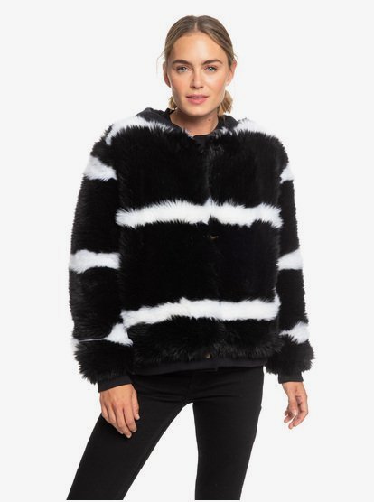 Roxy faux 2025 fur jacket